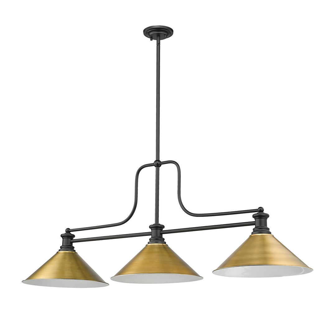 Z-Lite Canada - 725-3MB-RB15 - Three Light Billiard - Melange - Matte Black