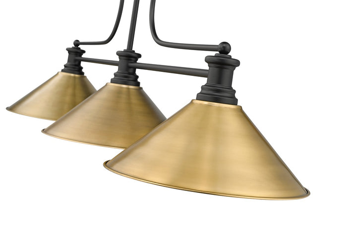 Z-Lite Canada - 725-3MB-RB15 - Three Light Billiard - Melange - Matte Black