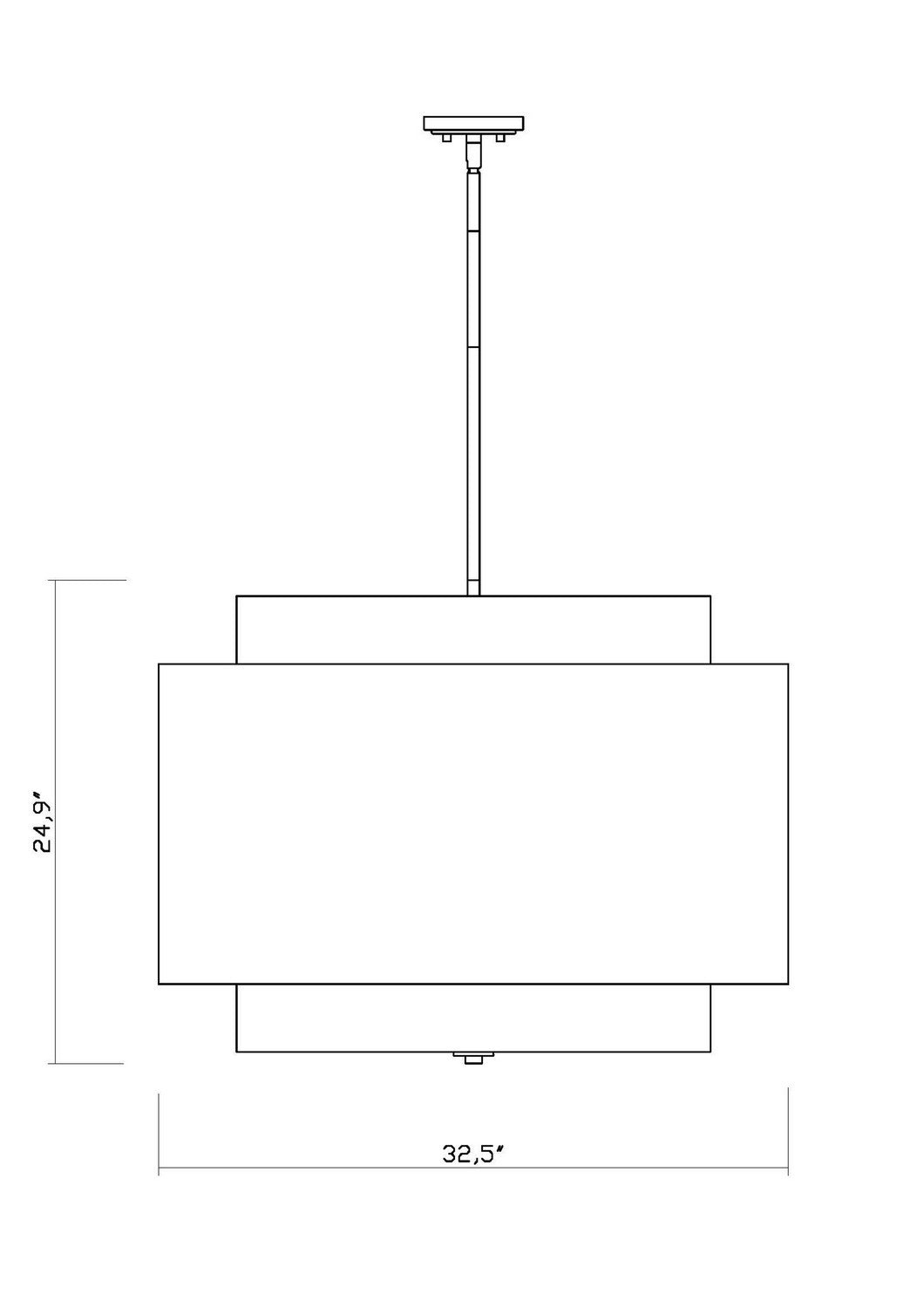 Z-Lite Canada - 739P32-RB - Four Light Chandelier - Harlech - Rubbed Brass