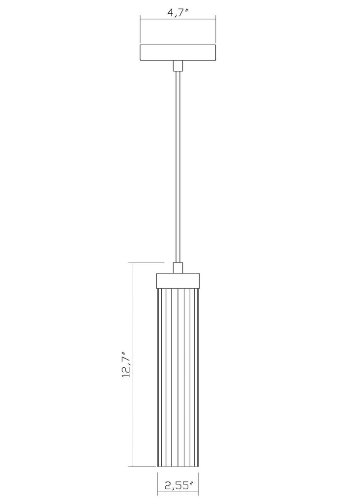 Z-Lite Canada - 740P-MB - One Light Pendant - Beau - Matte Black