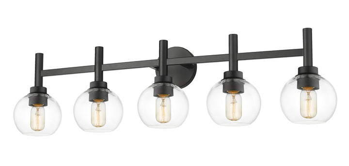 Z-Lite Canada - 7502-5V-MB - Five Light Vanity - Sutton - Matte Black