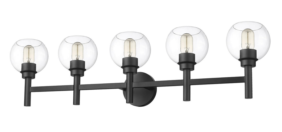 Z-Lite Canada - 7502-5V-MB - Five Light Vanity - Sutton - Matte Black