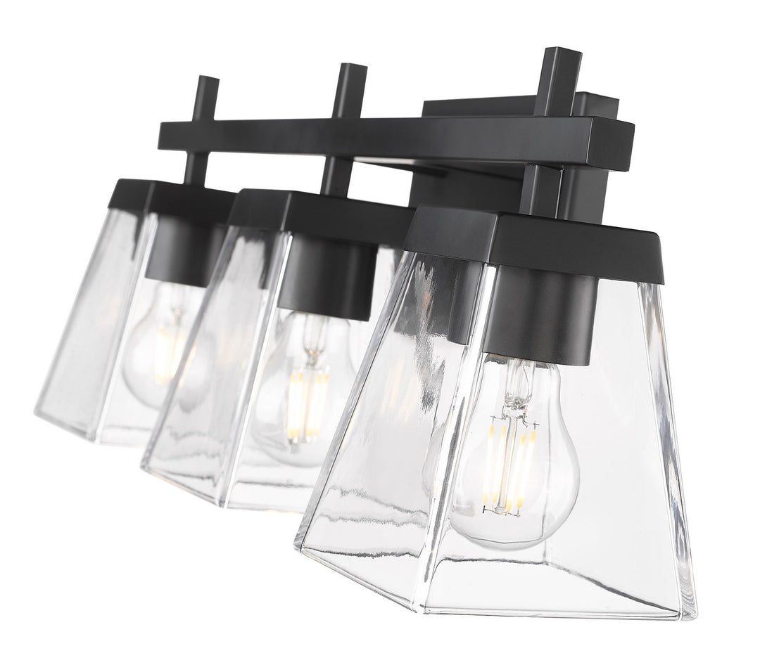 Z-Lite Canada - 819-3V-MB - Three Light Vanity - Lauren - Matte Black
