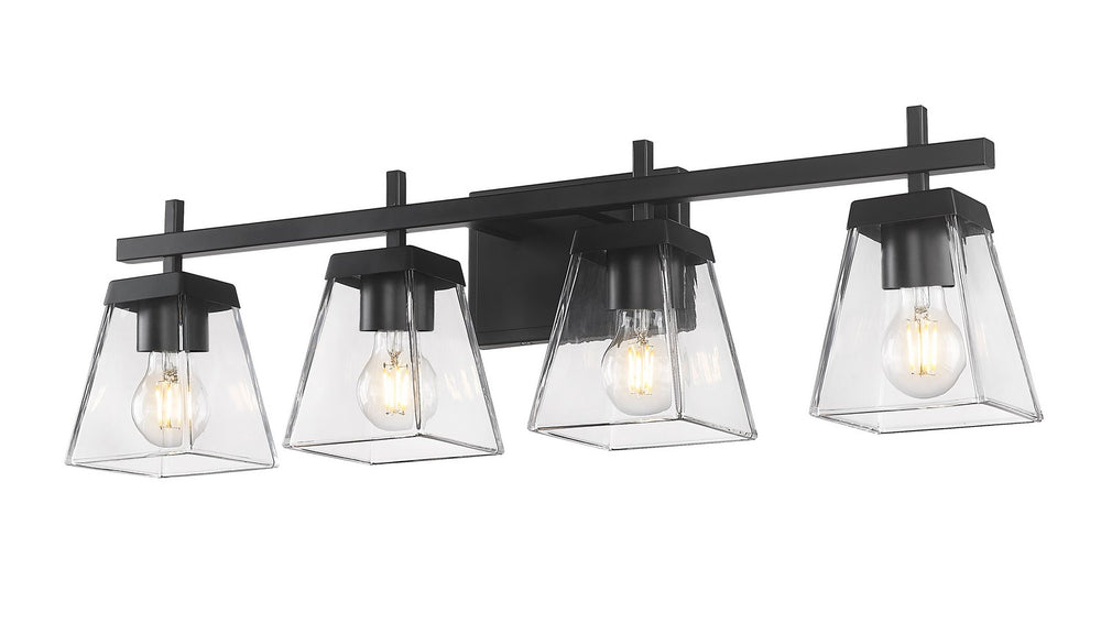 Z-Lite Canada - 819-4V-MB - Four Light Vanity - Lauren - Matte Black