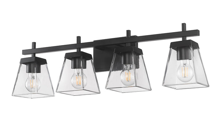 Z-Lite Canada - 819-4V-MB - Four Light Vanity - Lauren - Matte Black