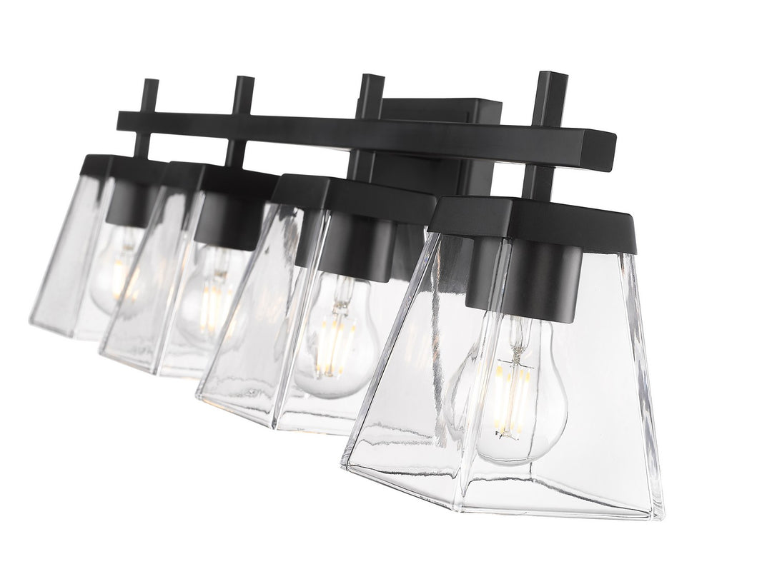 Z-Lite Canada - 819-4V-MB - Four Light Vanity - Lauren - Matte Black
