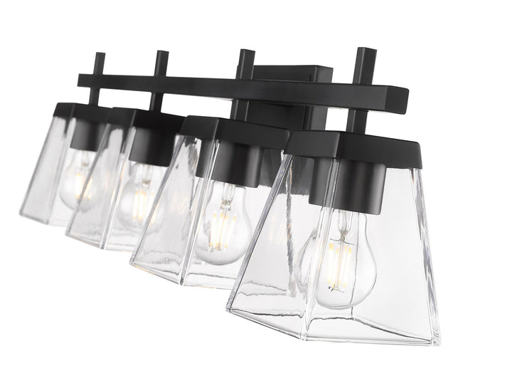 Z-Lite Canada - 819-4V-MB - Four Light Vanity - Lauren - Matte Black