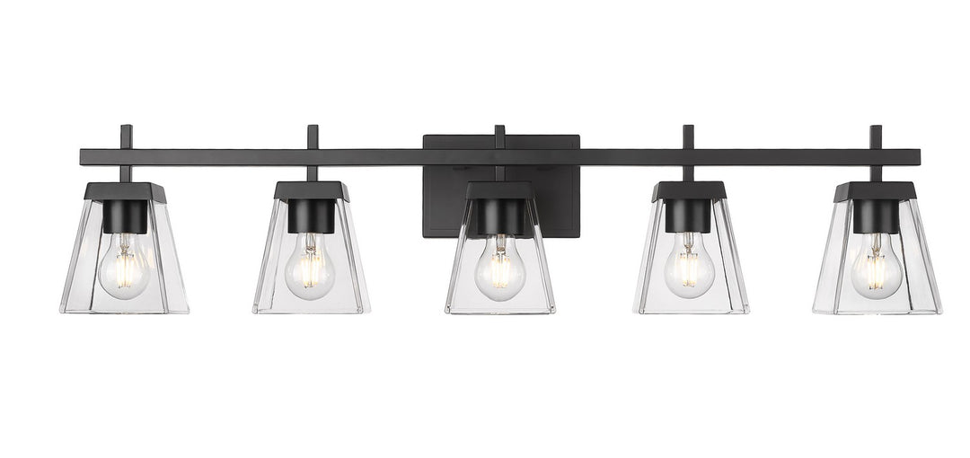 Z-Lite Canada - 819-5V-MB - Five Light Vanity - Lauren - Matte Black