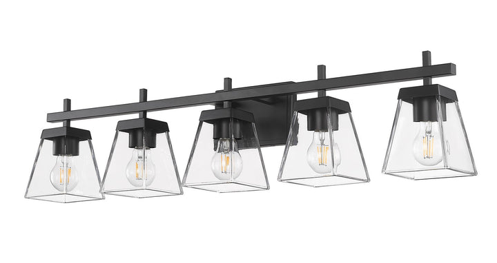 Z-Lite Canada - 819-5V-MB - Five Light Vanity - Lauren - Matte Black