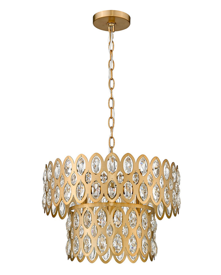 Z-Lite Canada - 822P15-HB - Five Light Pendant - Dealey - Heirloom Brass