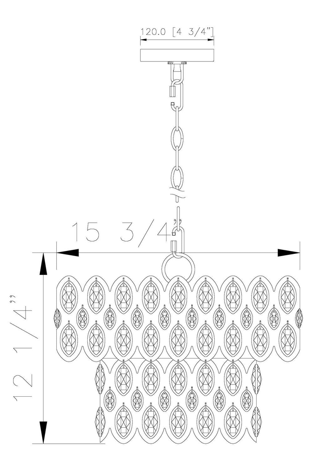 Z-Lite Canada - 822P15-HB - Five Light Pendant - Dealey - Heirloom Brass