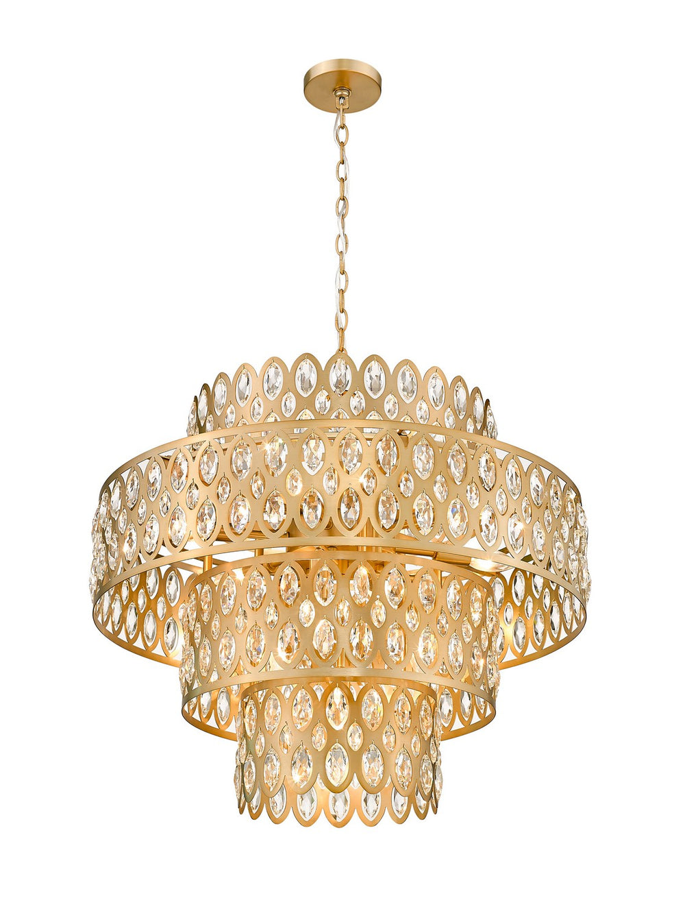 Z-Lite Canada - 822P26-HB - 13 Light Chandelier - Dealey - Heirloom Brass