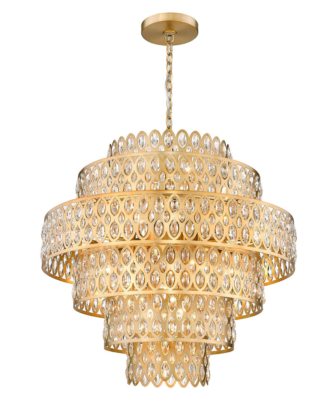Z-Lite Canada - 822P32-HB - 17 Light Chandelier - Dealey - Heirloom Brass