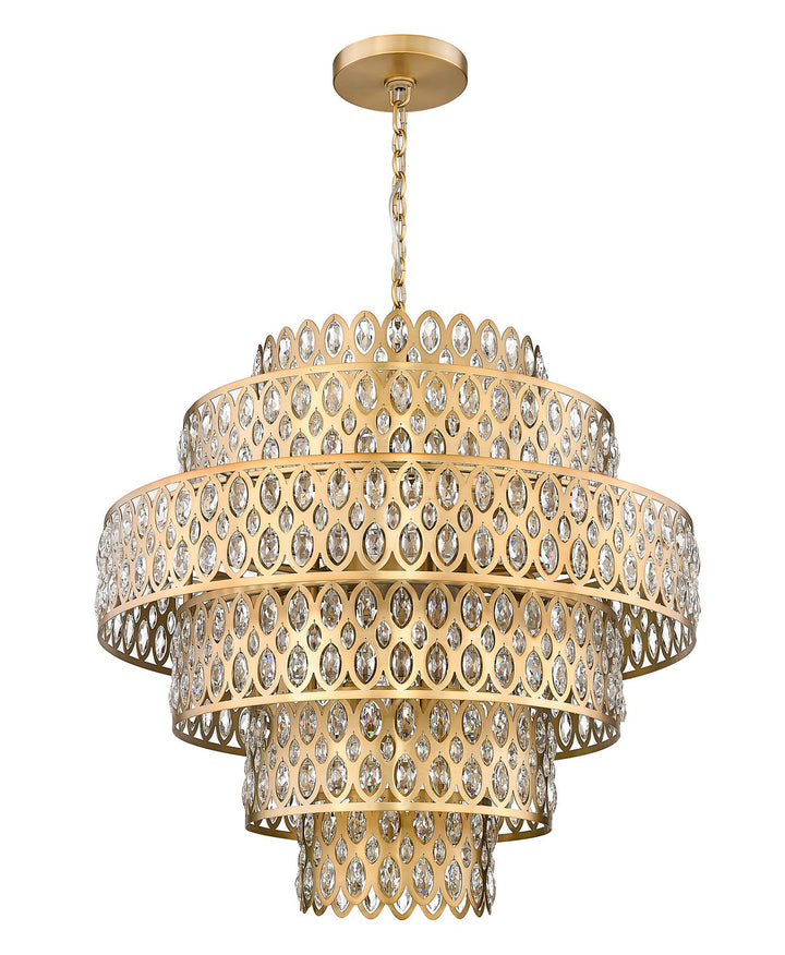 Z-Lite Canada - 822P32-HB - 17 Light Chandelier - Dealey - Heirloom Brass
