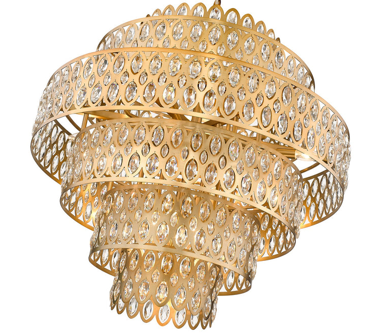 Z-Lite Canada - 822P32-HB - 17 Light Chandelier - Dealey - Heirloom Brass