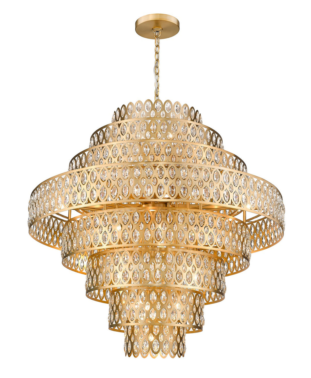 Z-Lite Canada - 822P45-HB - 25 Light Chandelier - Dealey - Heirloom Brass