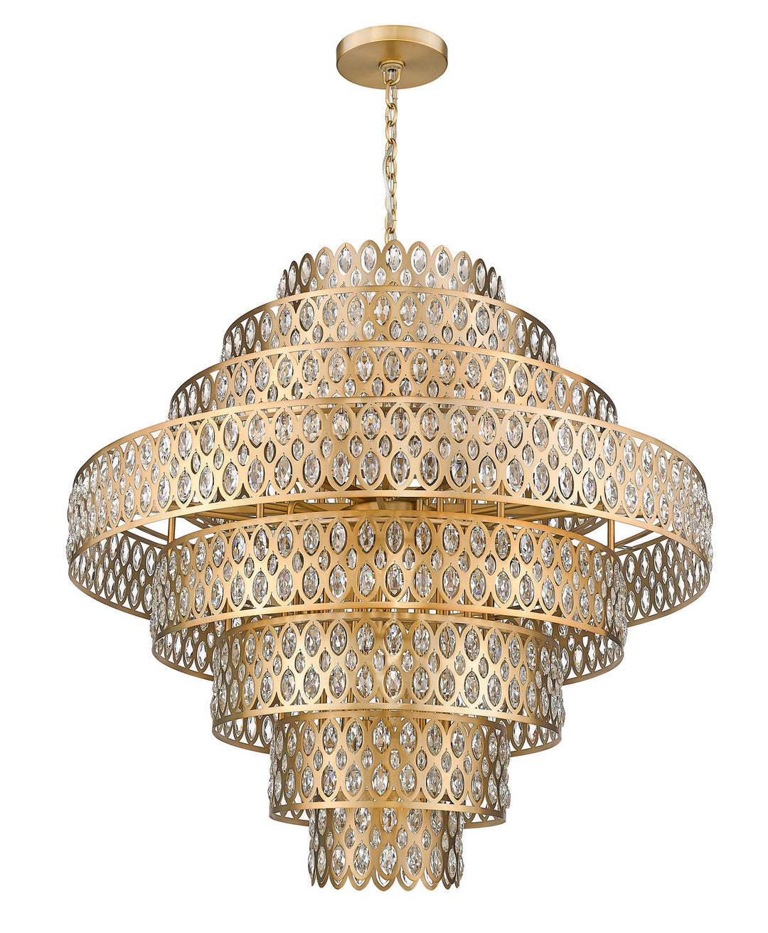 Z-Lite Canada - 822P45-HB - 25 Light Chandelier - Dealey - Heirloom Brass