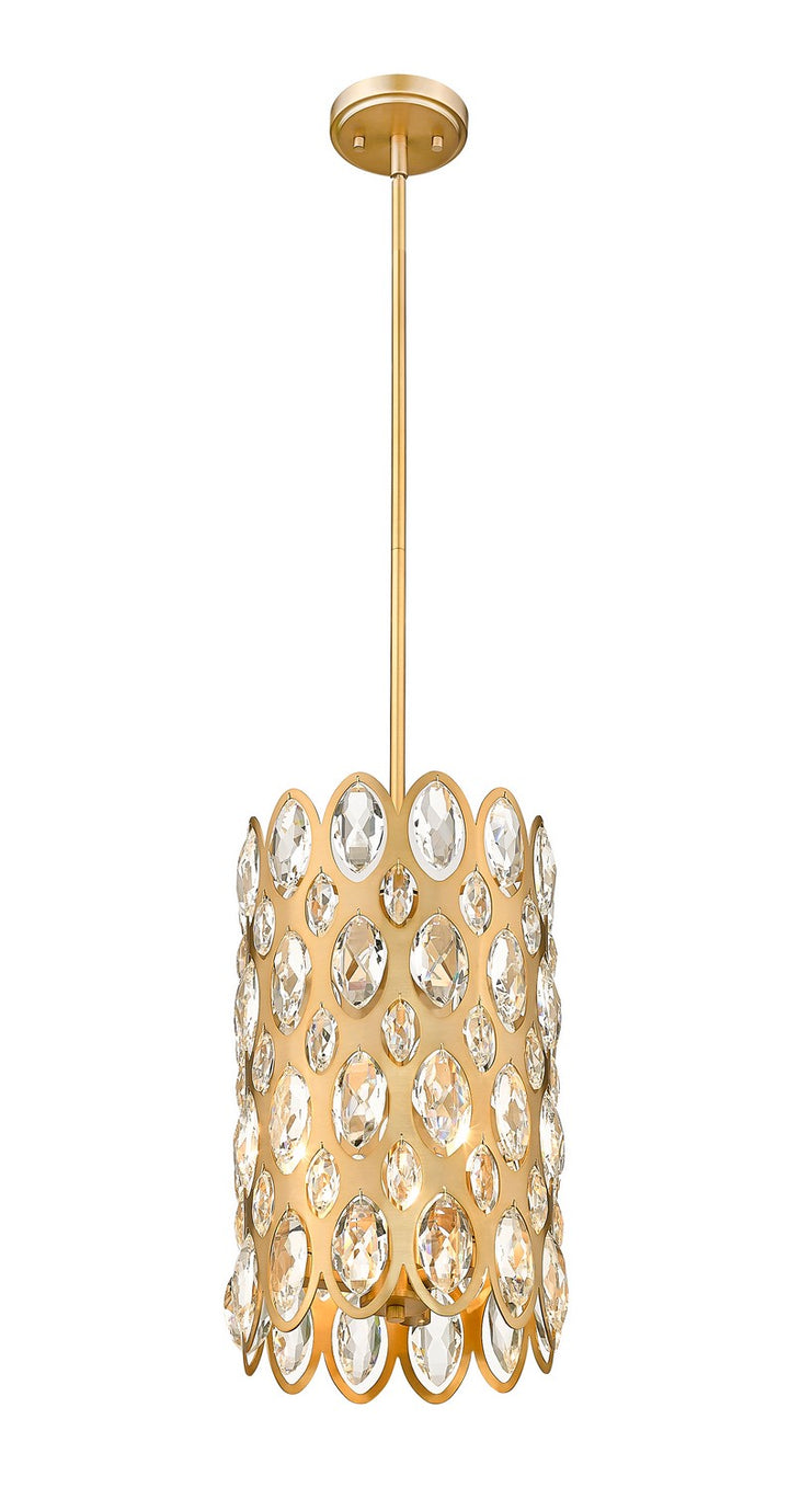 Z-Lite Canada - 822P9-HB - Three Light Pendant - Dealey - Heirloom Brass