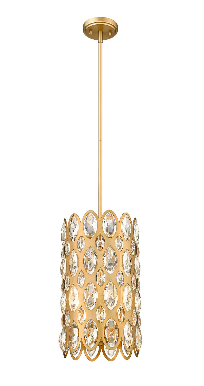 Z-Lite Canada - 822P9-HB - Three Light Pendant - Dealey - Heirloom Brass