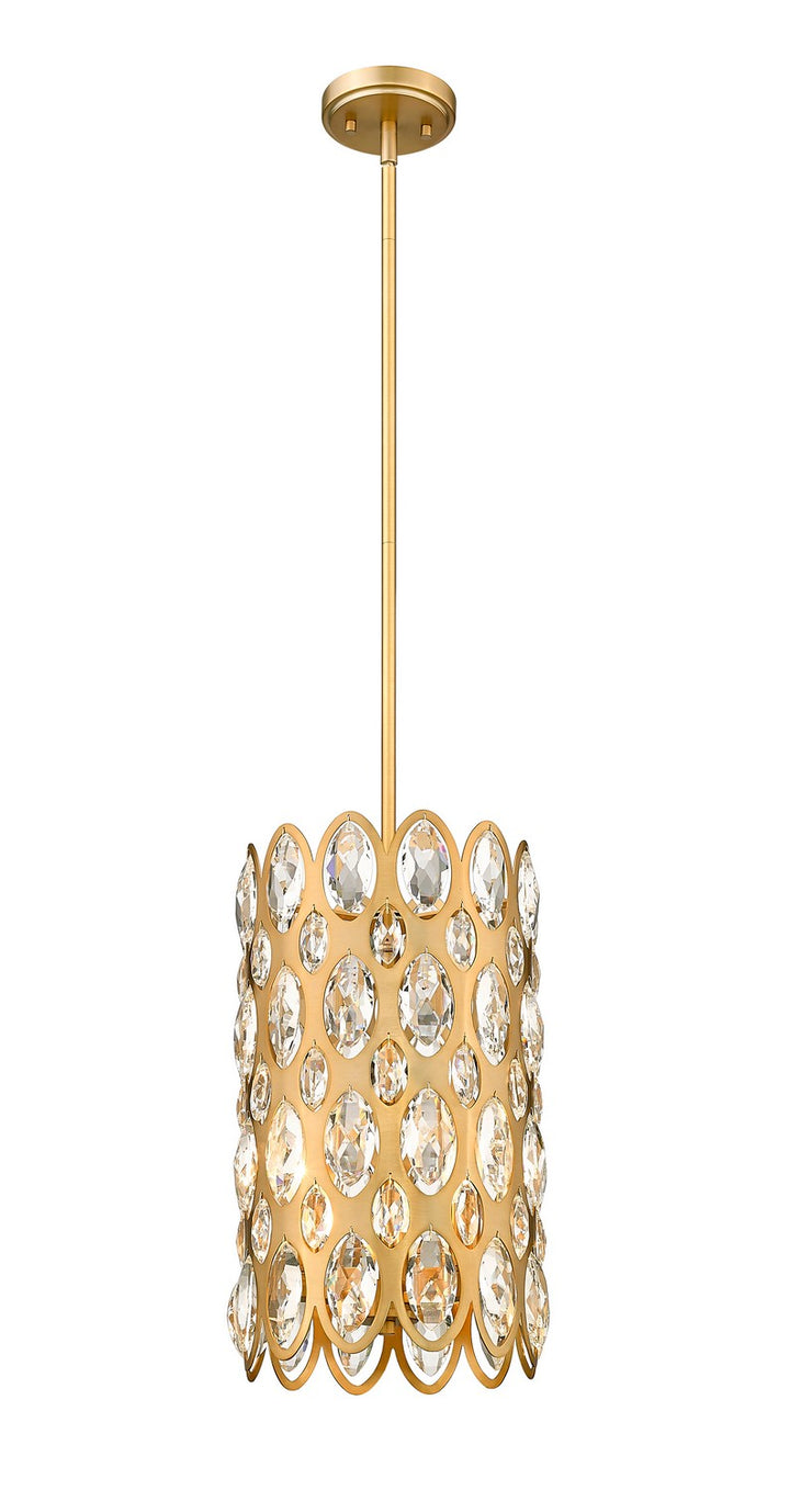 Z-Lite Canada - 822P9-HB - Three Light Pendant - Dealey - Heirloom Brass