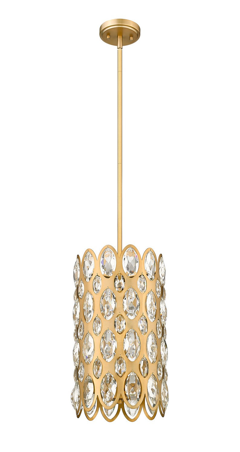Z-Lite Canada - 822P9-HB - Three Light Pendant - Dealey - Heirloom Brass