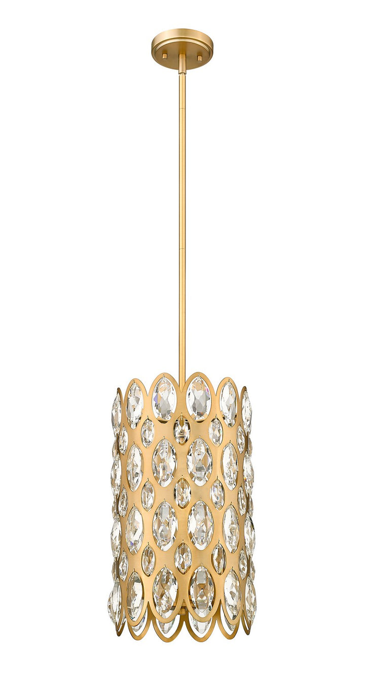 Z-Lite Canada - 822P9-HB - Three Light Pendant - Dealey - Heirloom Brass