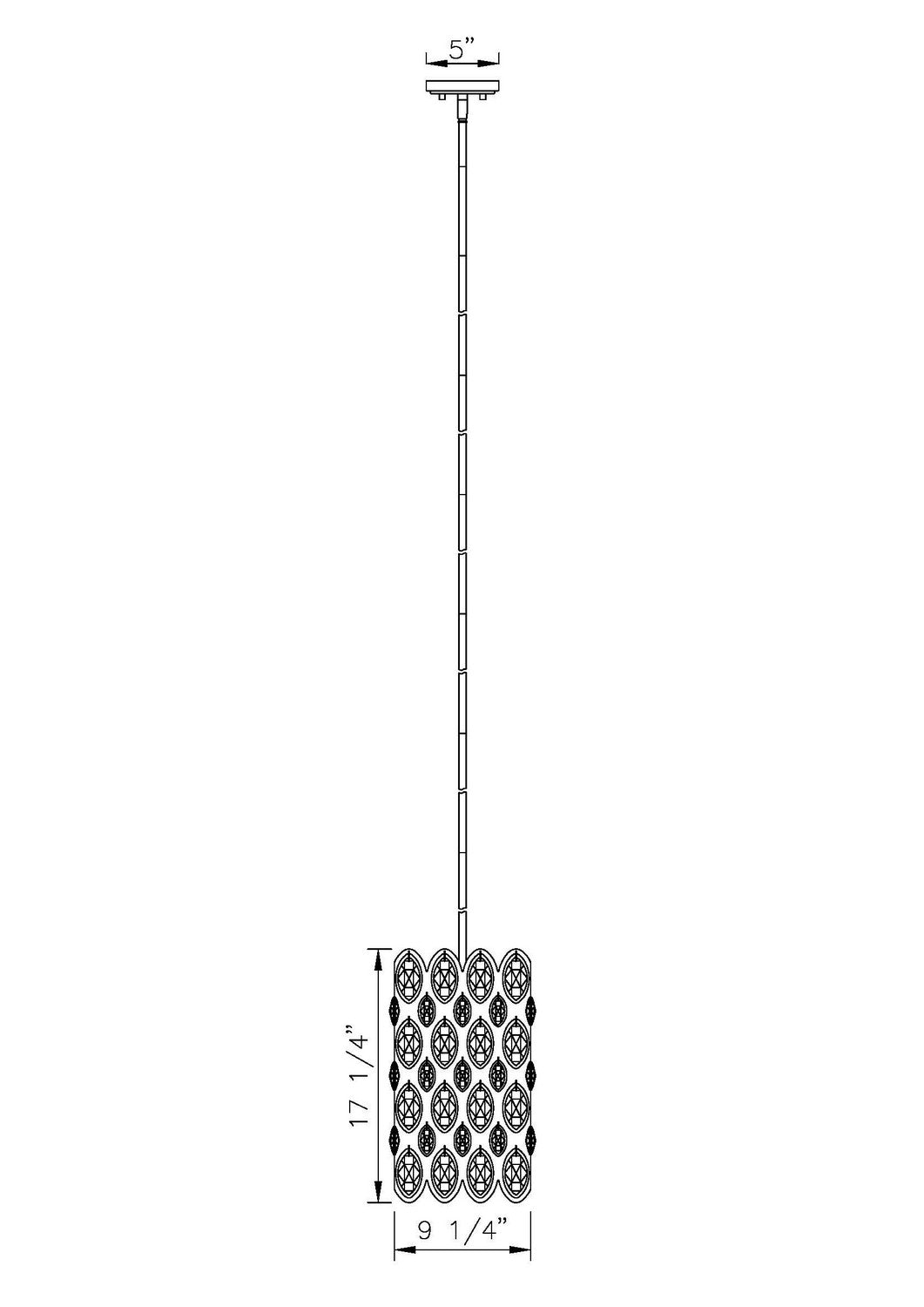 Z-Lite Canada - 822P9-HB - Three Light Pendant - Dealey - Heirloom Brass