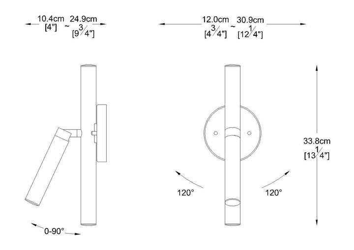 Z-Lite Canada - 917-3S-BN-LED - LED Wall Sconce - Forest - Brushed Nickel