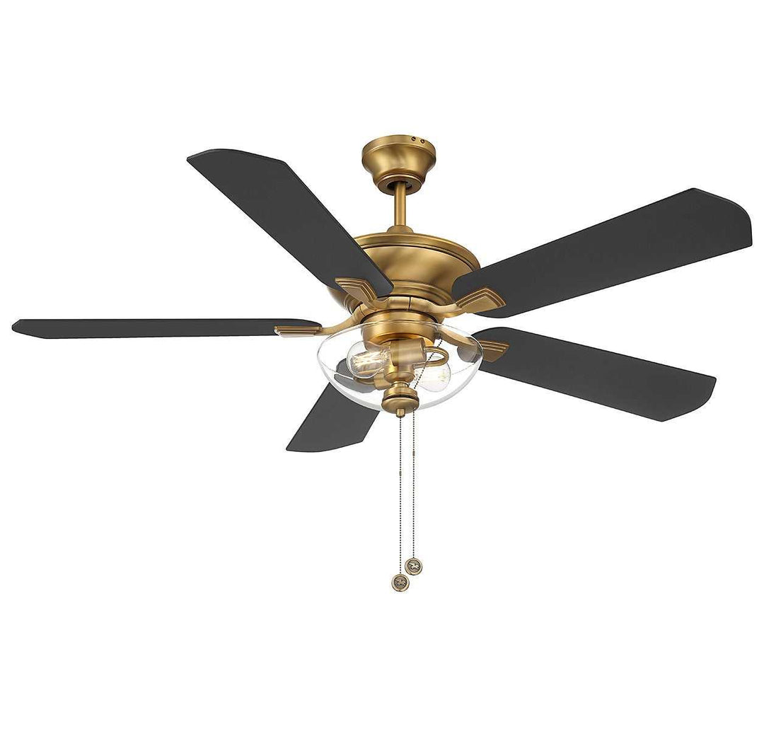 Meridian - M2026NBRV - 52" Outdoor Ceiling Fan - Natural Brass