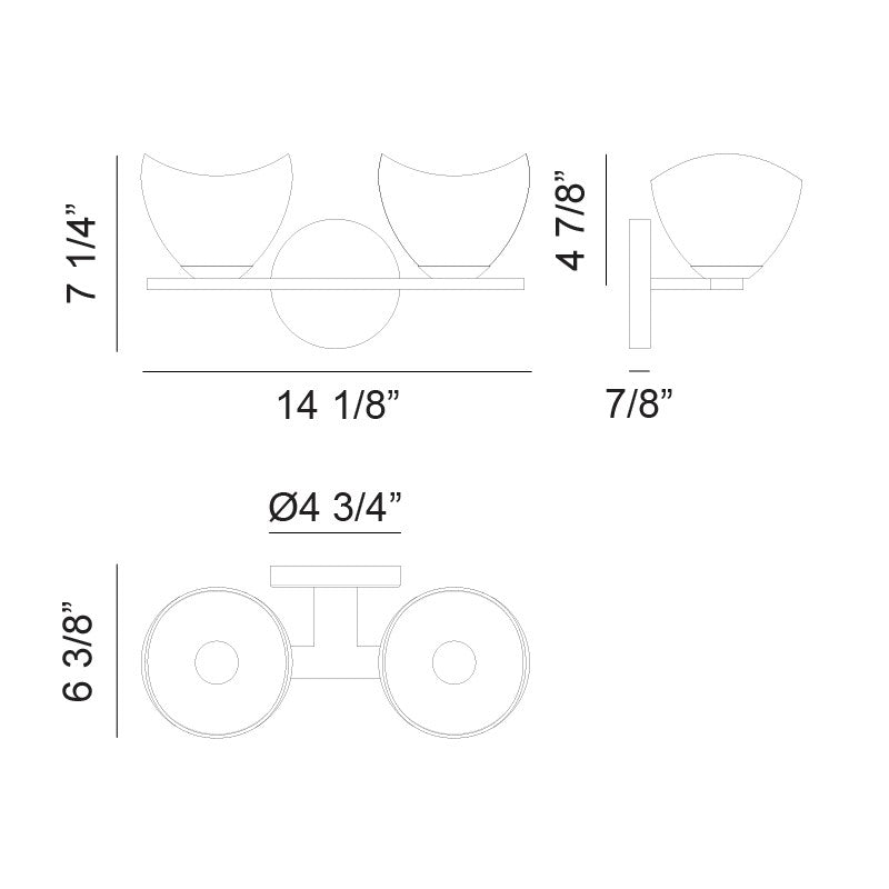 Matteo Canada - S04202CHOP - Two Light Vanity - Uptowne - Chrome