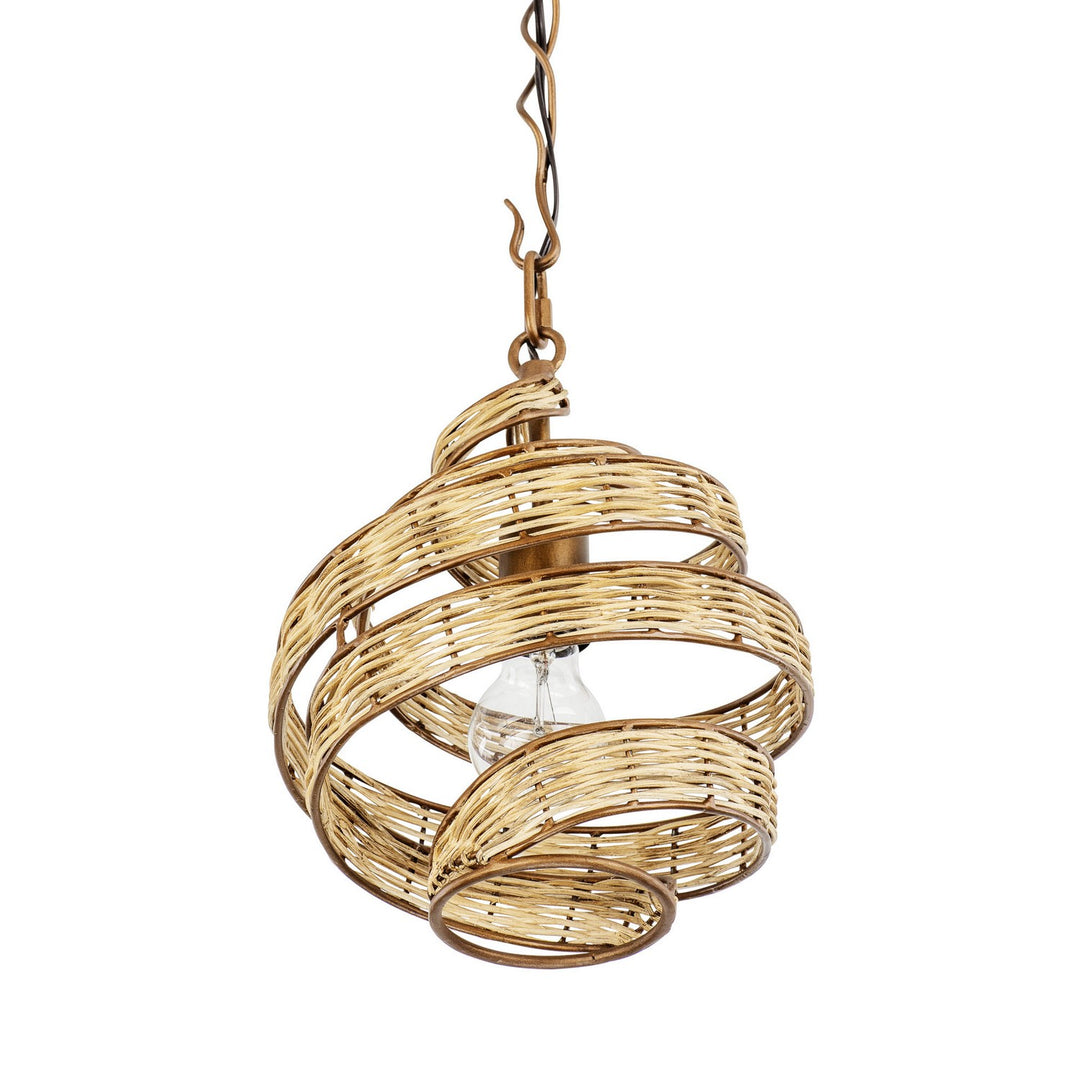 Varaluz - 240P01BTR - One Light Pendant - Flow - Baguette/Natural Rattan