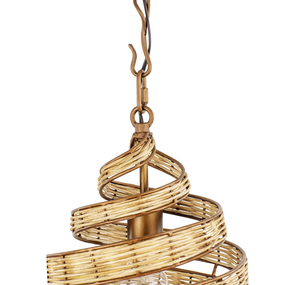 Varaluz - 240P01BTR - One Light Pendant - Flow - Baguette/Natural Rattan