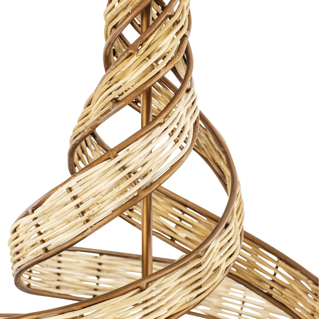 Varaluz - 240P06BTR - Six Light Pendant - Flow - Baguette/Natural Rattan