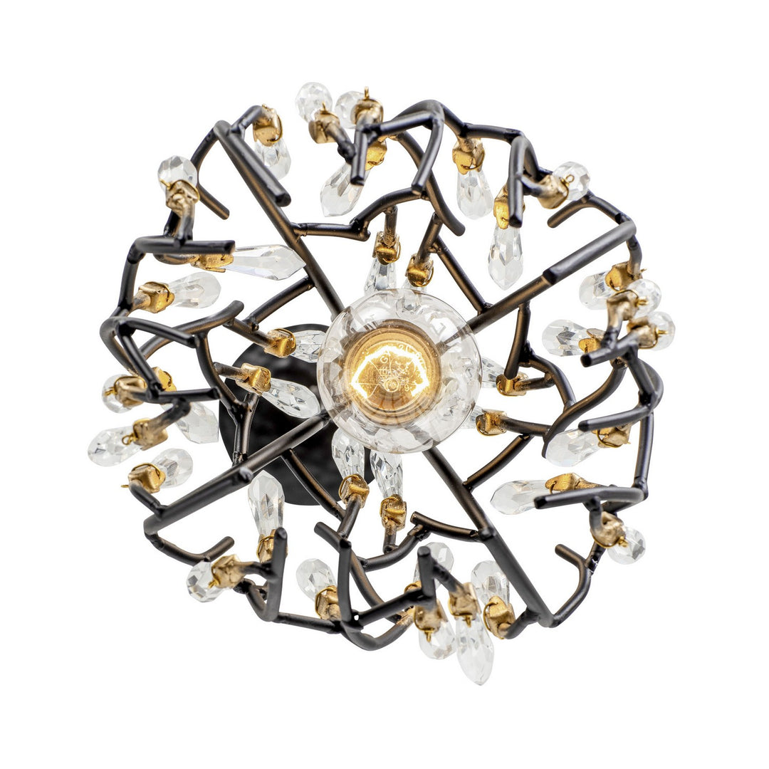 Varaluz - 271M01MBFG - One Light Mini Pendant - Bask - Matte Black/French Gold