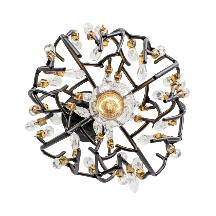 Varaluz - 271M01MBFG - One Light Mini Pendant - Bask - Matte Black/French Gold