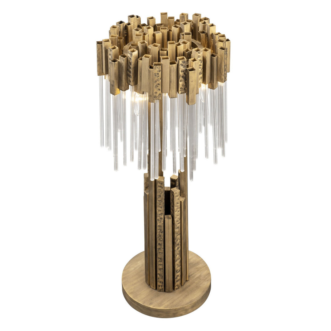 Varaluz - 309T03HG - Three Light Table Lamp - Matrix - Havana Gold