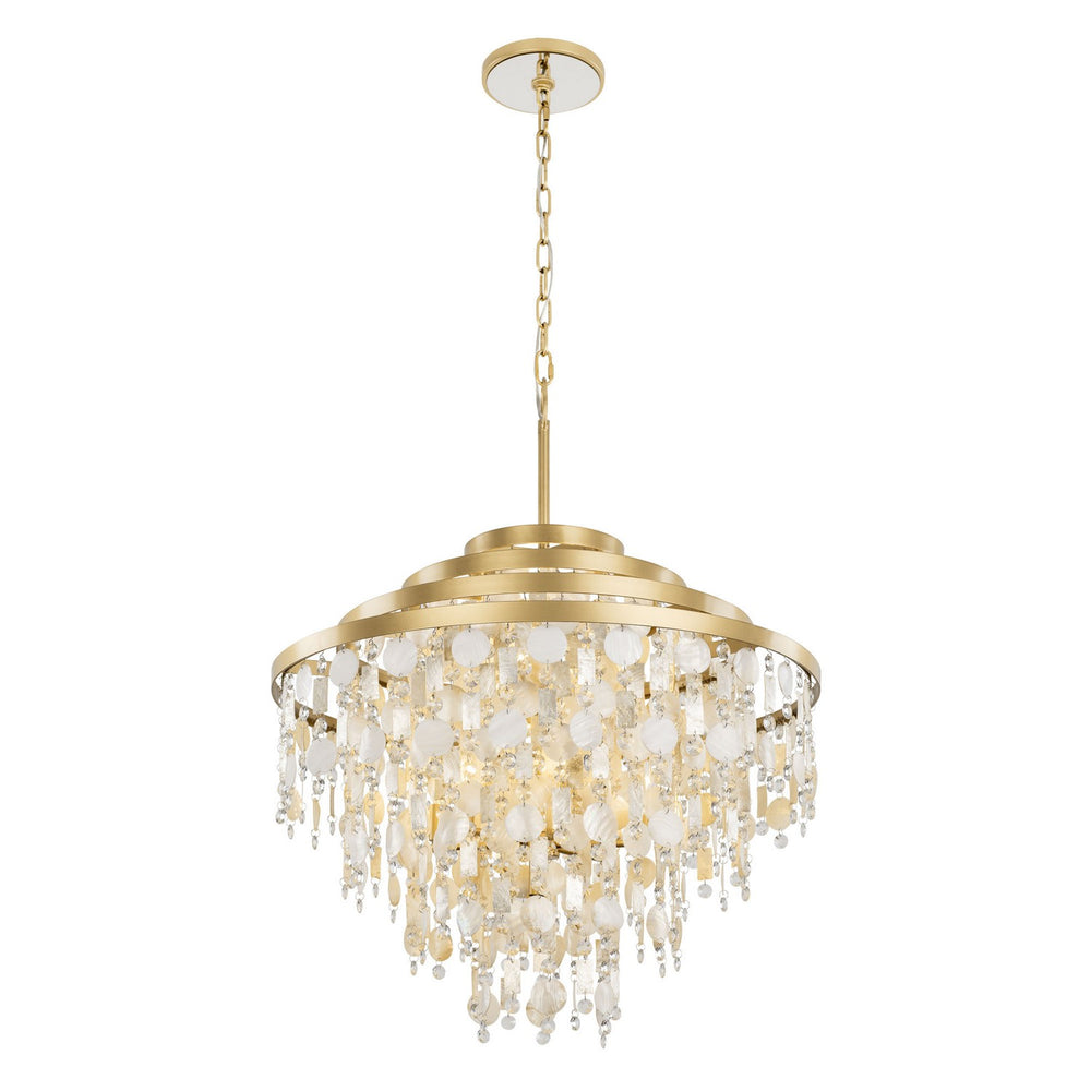 Varaluz - 377C10FG - Ten Light Chandelier - Kalani - French Gold