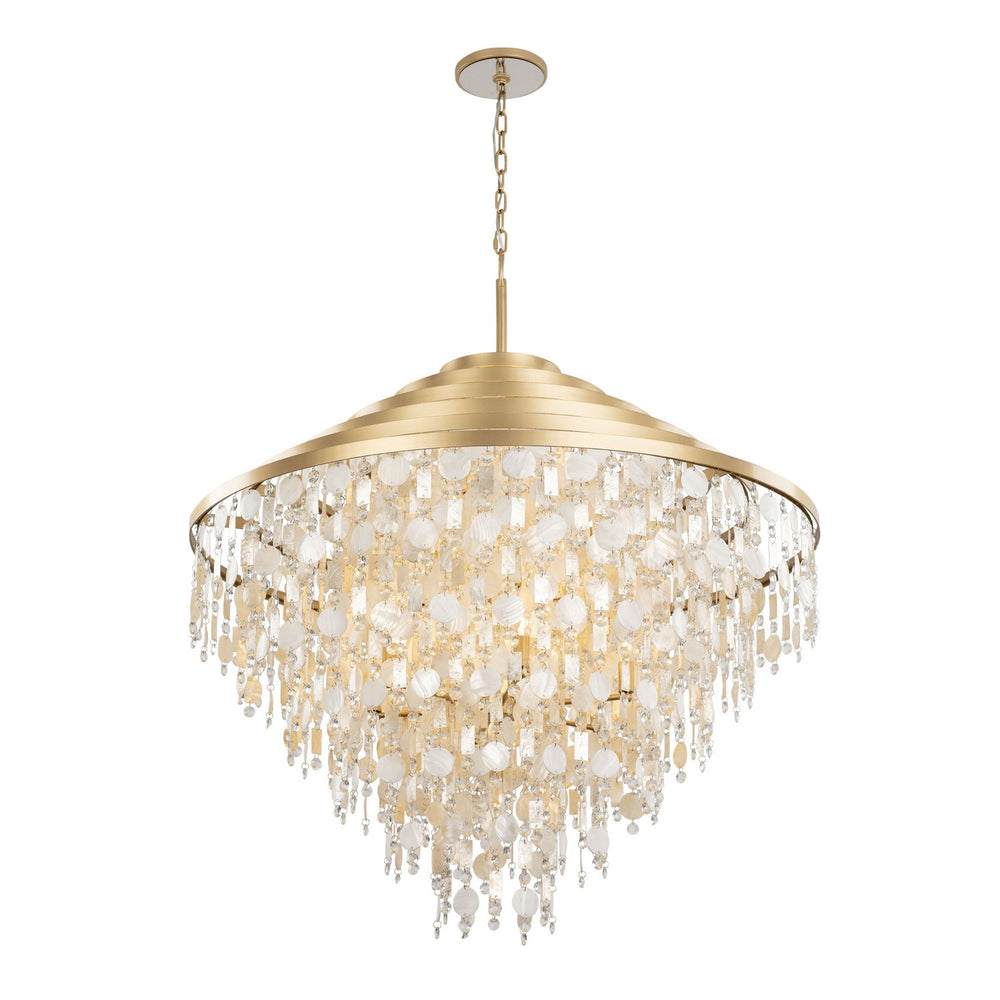Varaluz - 377C16FG - 16 Light Chandelier - Kalani - French Gold