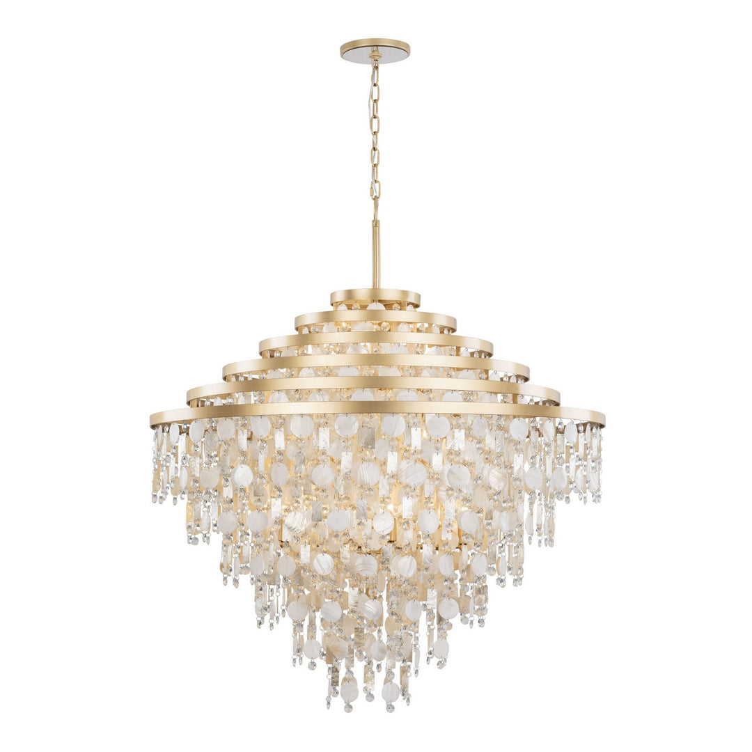 Varaluz - 377C16FG - 16 Light Chandelier - Kalani - French Gold