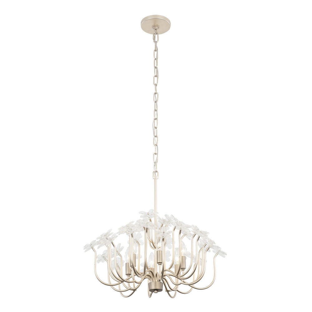 Varaluz - 378C06GDAR - Six Light Chandelier - Wildflower - Gold Dust/Artifact