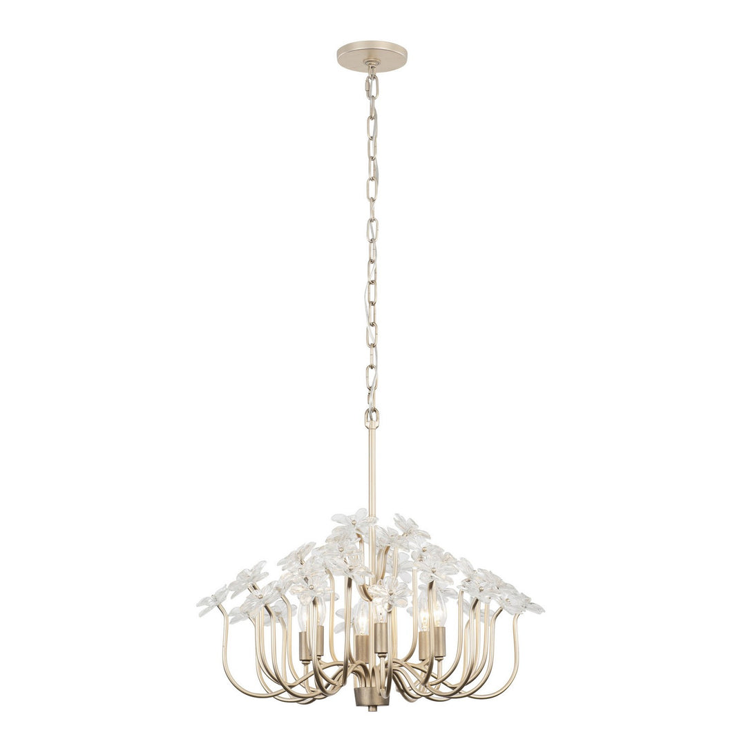 Varaluz - 378C06GDAR - Six Light Chandelier - Wildflower - Gold Dust/Artifact