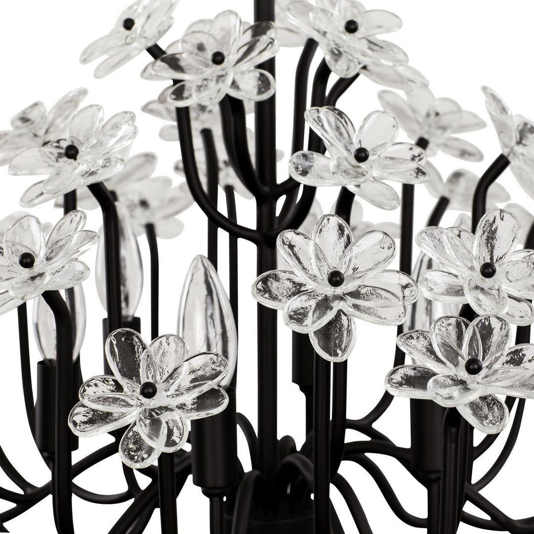 Varaluz - 378C06MB - Six Light Chandelier - Wildflower - Matte Black