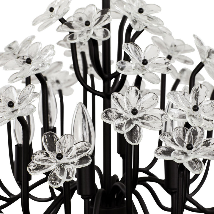 Varaluz - 378C06MB - Six Light Chandelier - Wildflower - Matte Black