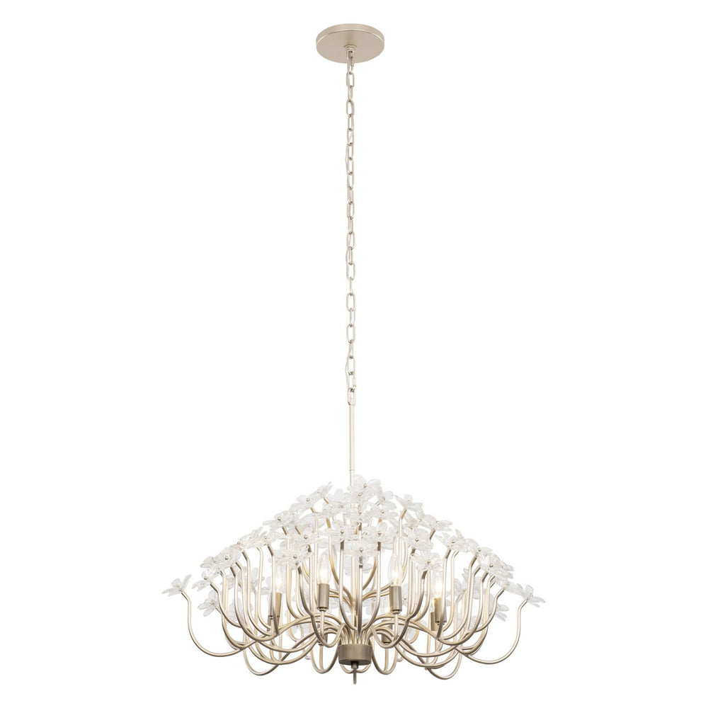 Varaluz - 378C08GDAR - Eight Light Chandelier - Wildflower - Gold Dust/Artifact