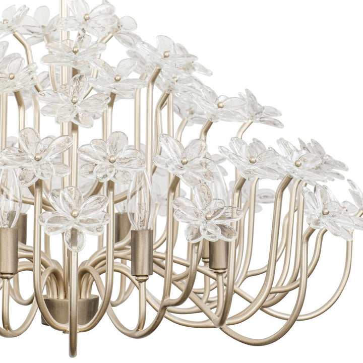 Varaluz - 378C08GDAR - Eight Light Chandelier - Wildflower - Gold Dust/Artifact