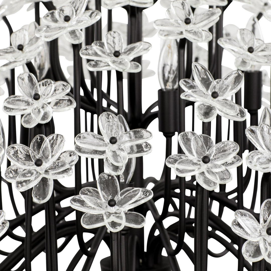 Varaluz - 378C15MB - 15 Light Chandelier - Wildflower - Matte Black