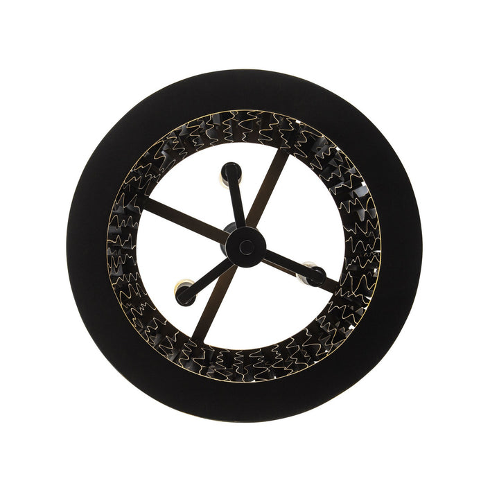 Varaluz - 380P03MBFG - Three Light Pendant - Estela - Matte Black/French Gold