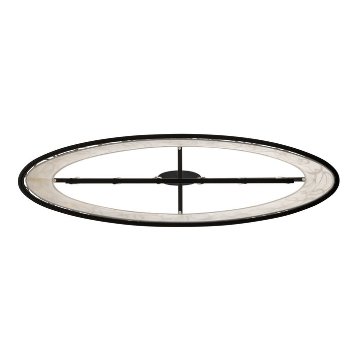 Varaluz - 381N06MBAR - Six Light Linear Pendant - Scribble - Matte Black/Artifact