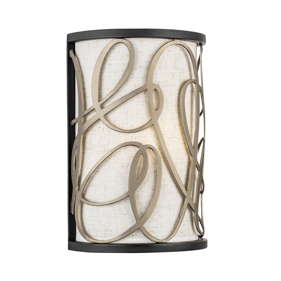 Varaluz - 381W01MBAR - One Light Wall Sconce - Scribble - Matte Black/Artifact