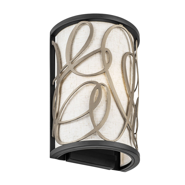 Varaluz - 381W01MBAR - One Light Wall Sconce - Scribble - Matte Black/Artifact